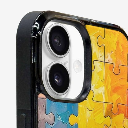 iPhone 16 Plus Case — Autism Puzzle Pieces Puzzle Piece Pattern, Personalized Phone Case