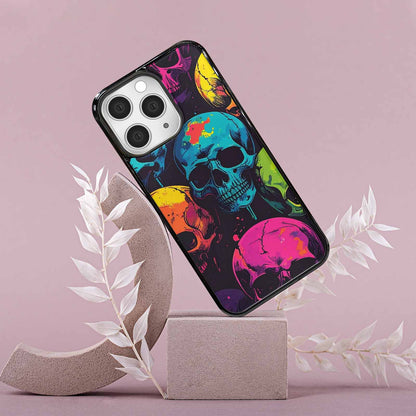iPhone 15 Pro Max Case — 1000s Of Skulls Digital Camo Drip, Custom Designed Case Cover