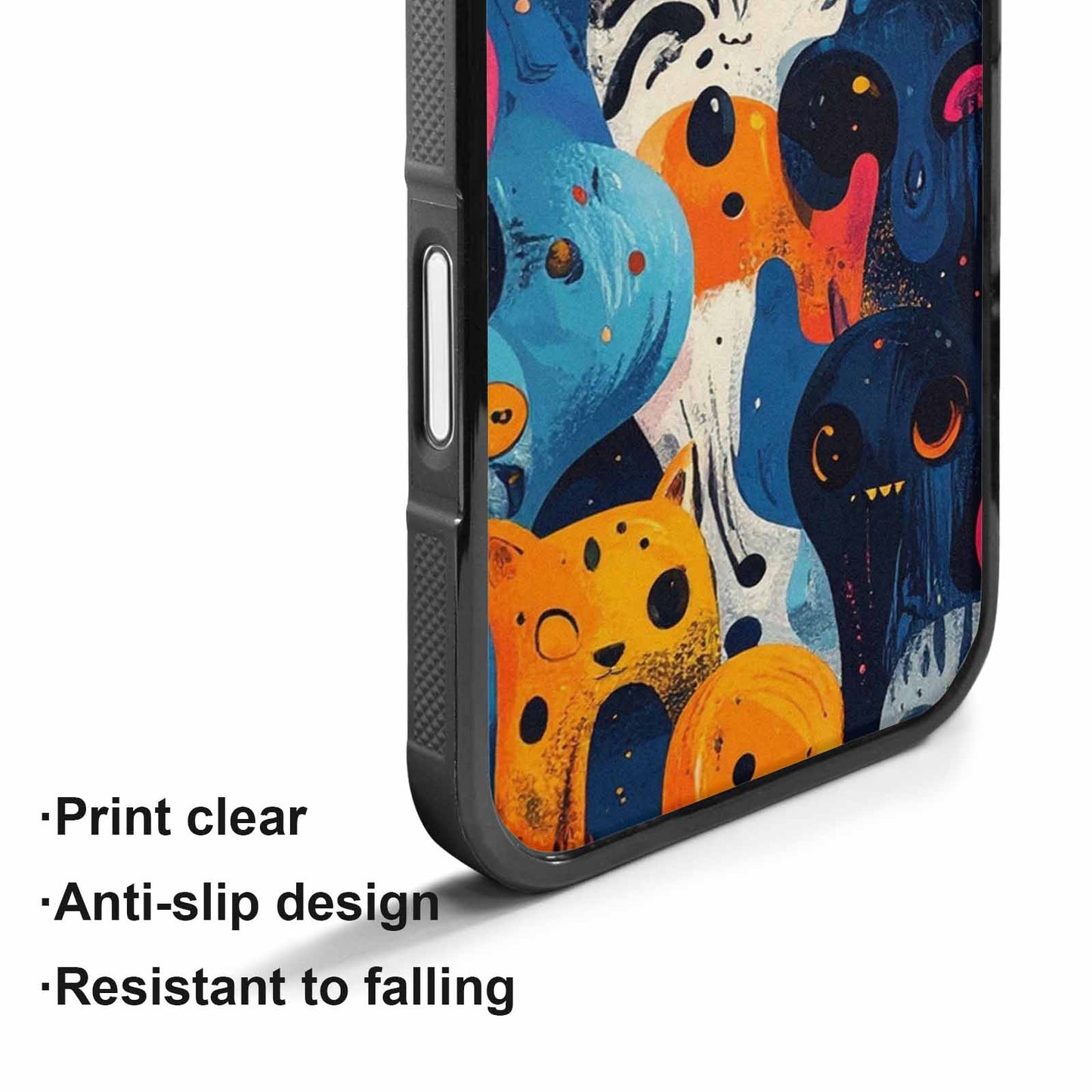 iPhone 17 Case — Melting Aliens Pattern Alien Scifi, Unique Phone Case Design