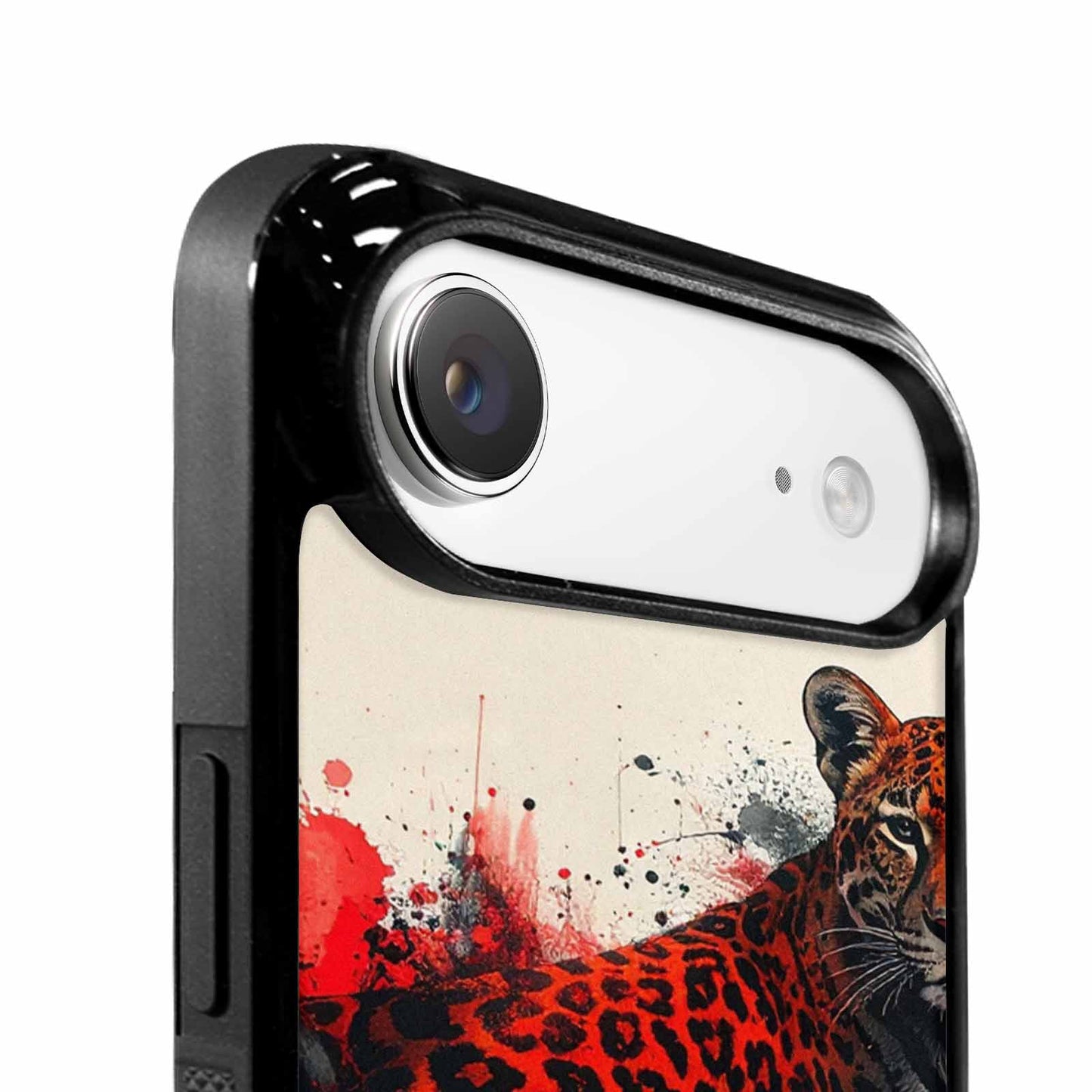 iPhone 17 Air Case — Animal Print Black Red Ink Animal, Custom Art Phone Cover