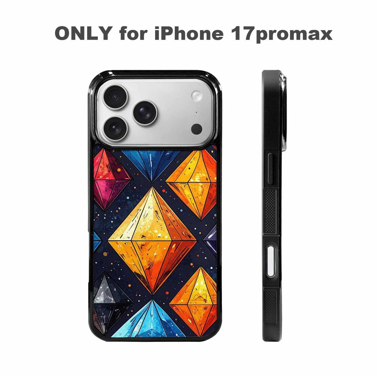 iPhone 17 Pro Max Case — Vintage Summer Diamond Retro Vintage, Custom Printed Phone Case
