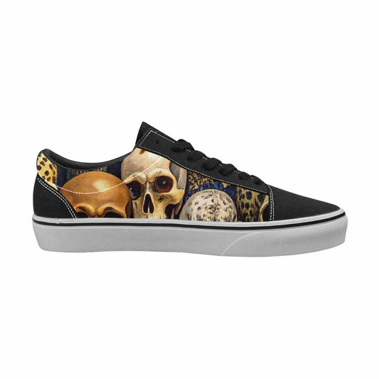 WOMEN'S Skulls Lace-Up Canvas Dark Academia Sneakers