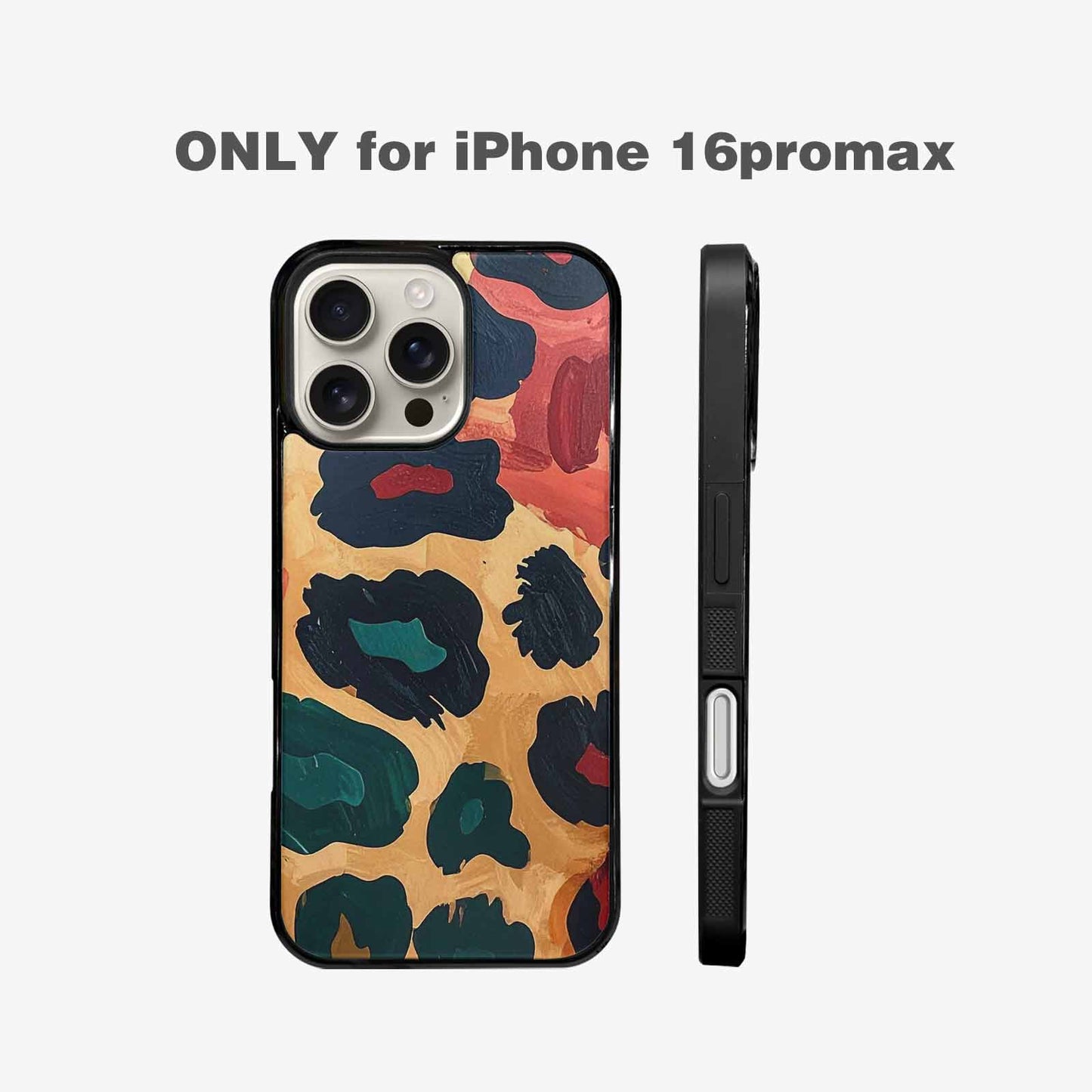 iPhone 16 Pro Max Case — Leopard Wallpaper Print, Personalized Phone Case