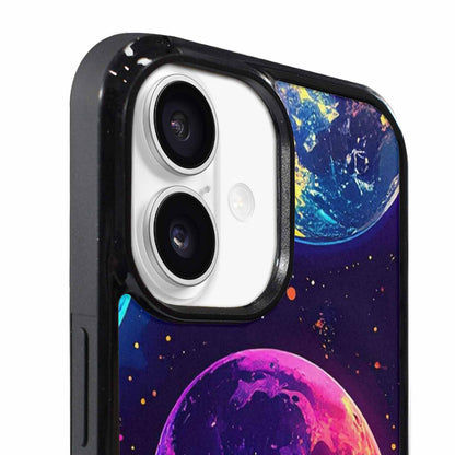 iPhone 17 Case — Neon Winter Moon Cartoon Cute, Custom Print Case Cover