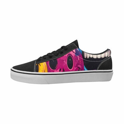 WOMEN'S Smiley Face Canvas Wearable Art Cottagecore Custom Shoes