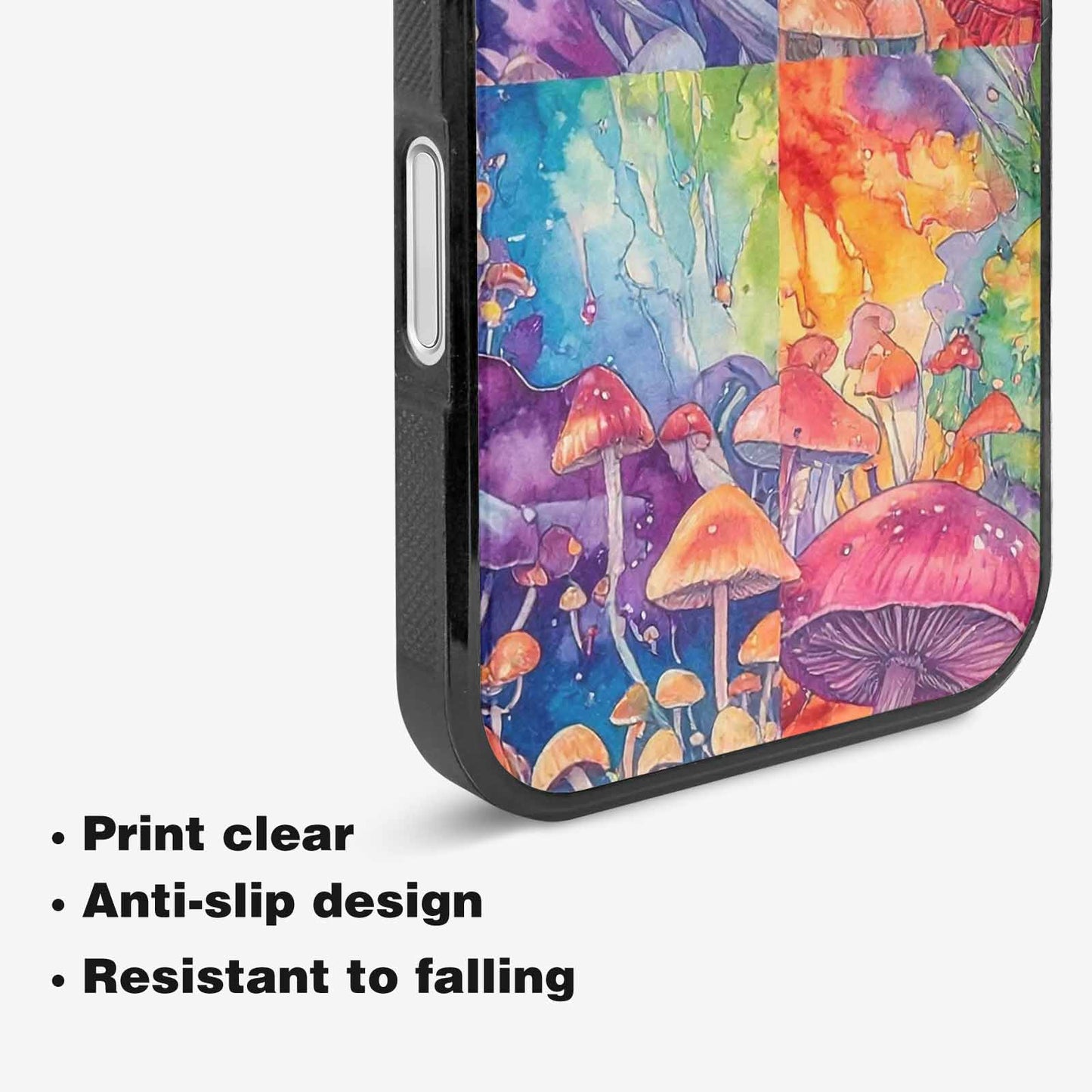 iPhone 16 Plus Case — Mushrooms Tie Dyemushrooms Pat 6t6 Personalized, Original Design Phone Case