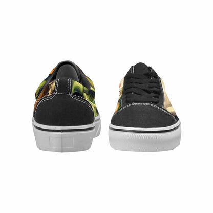 WOMEN'S Skulls  Camo Skulls Lace-Up Canvas Aesthetic Shoes