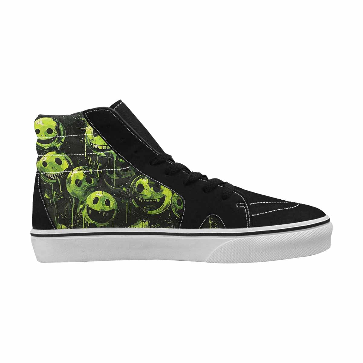 MEN'S Melting Moon Smiley High Top Canvas Y2K Shoes