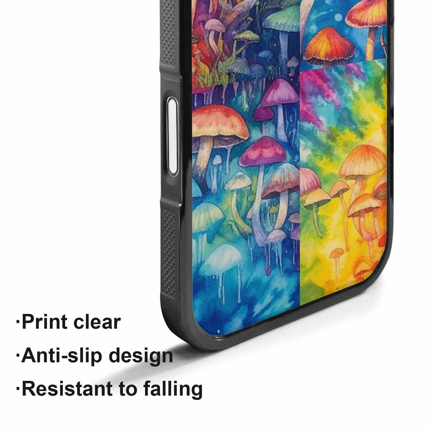 iPhone 17 Case — Mushrooms Tie Dyemushrooms Pat Tie Dye, Custom Print Case Cover