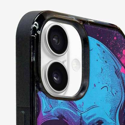 iPhone 16 Case — Skulls Splatter Comic, Custom Designed Case Cover