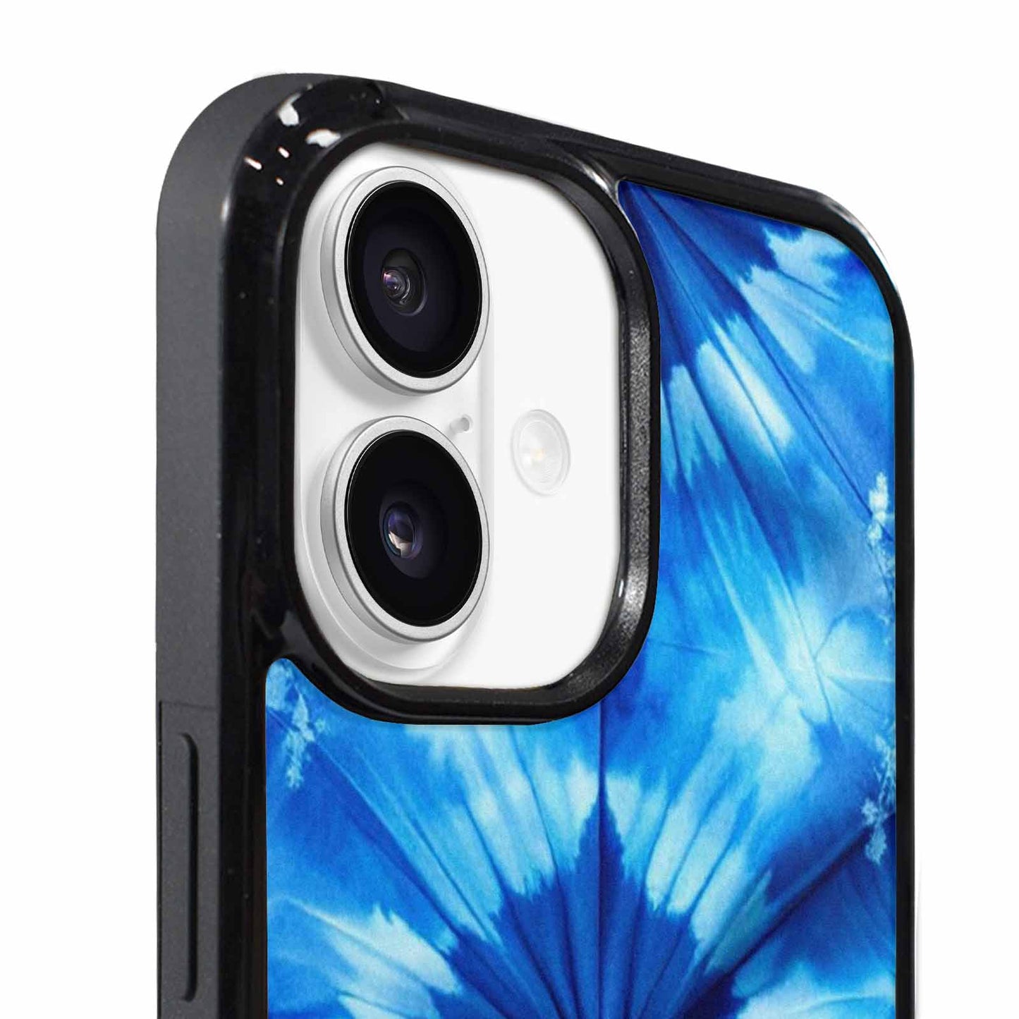 iPhone 17 Case — Tie Dye Shibori Indigo Tie Dye, Personalized Phone Case