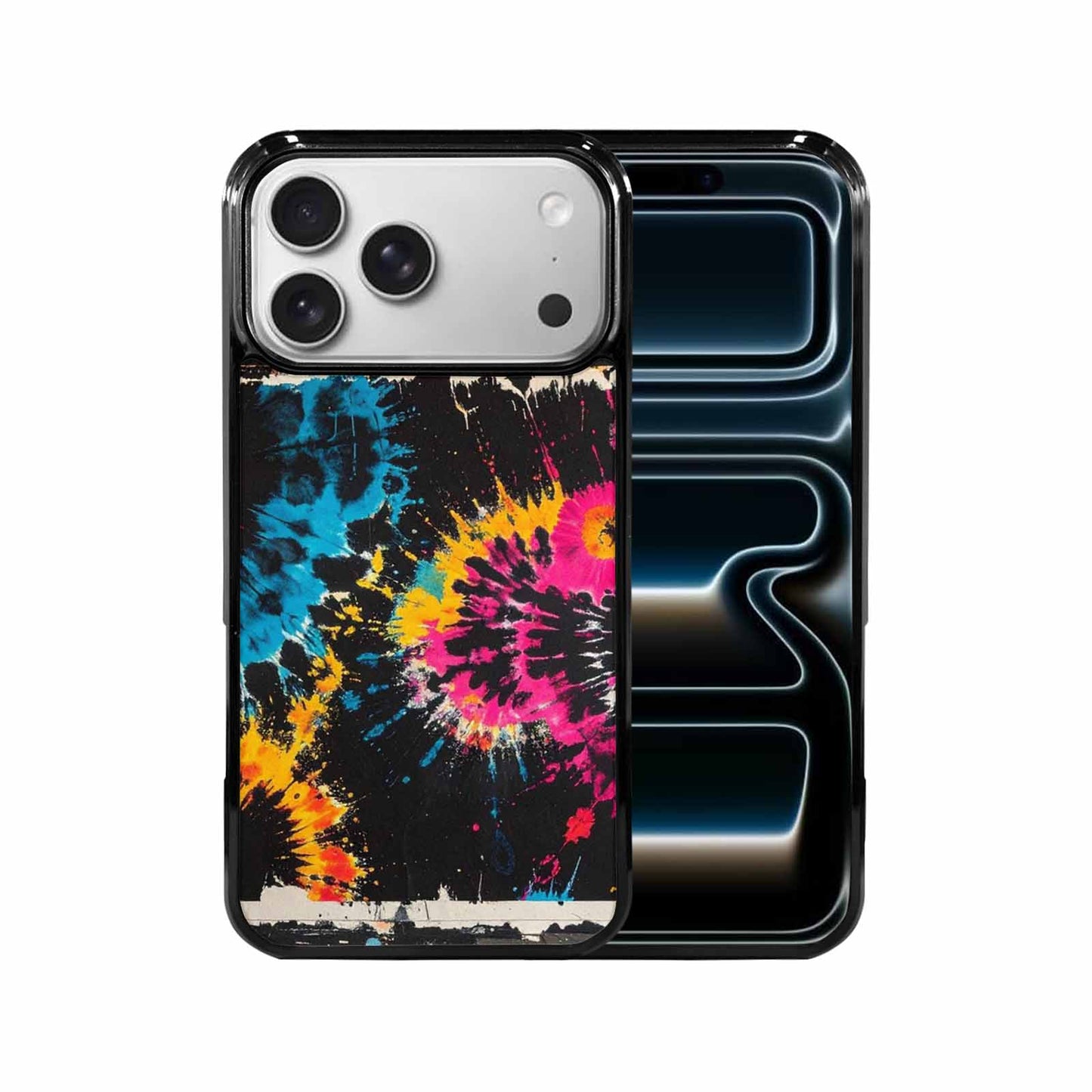 iPhone 17 Pro Max Case — Black And White Style Tie Dye, Unique Phone Case Design