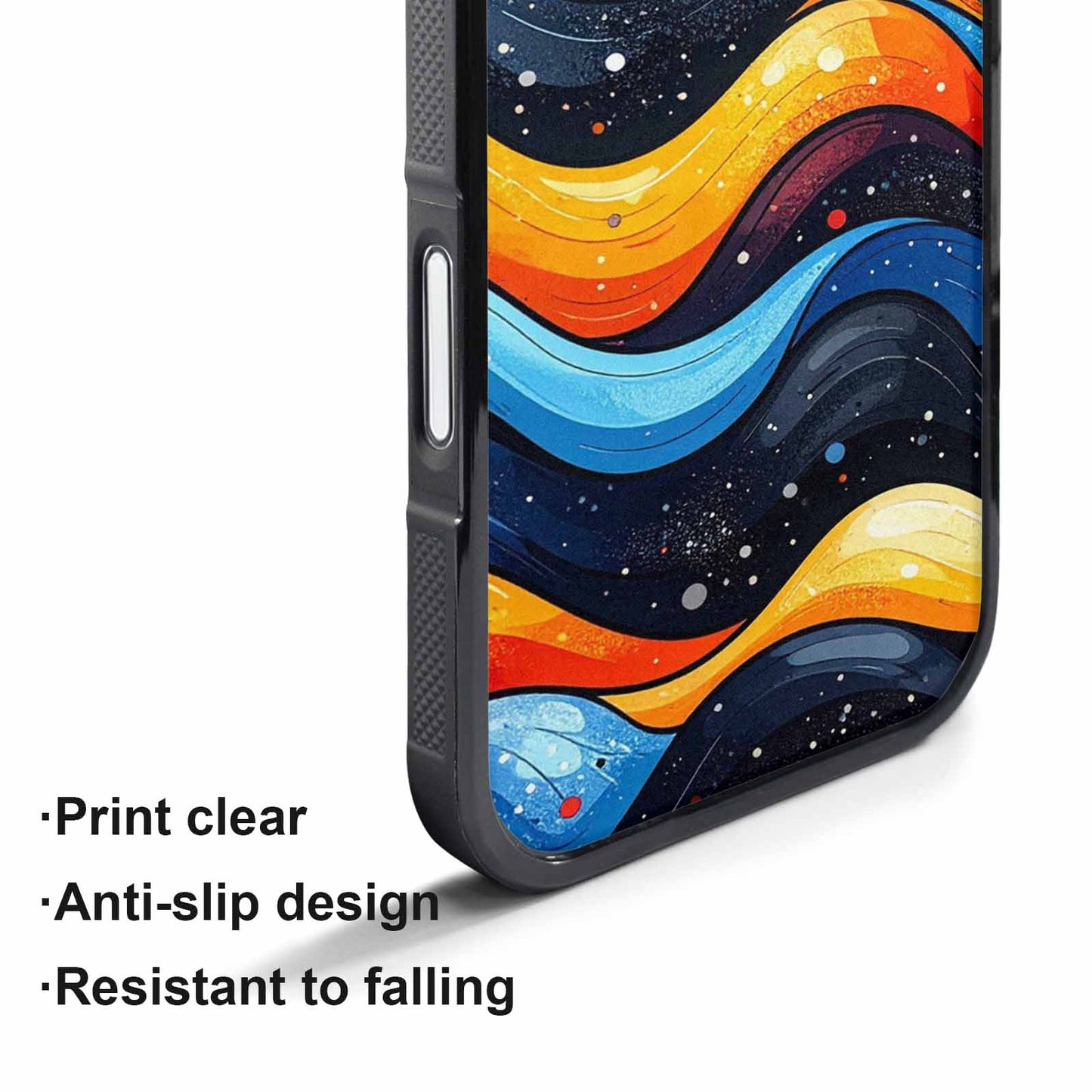iPhone 17 Pro Max Case — Glossy Winter Wave Cartoon Cute, Custom Art Phone Cover