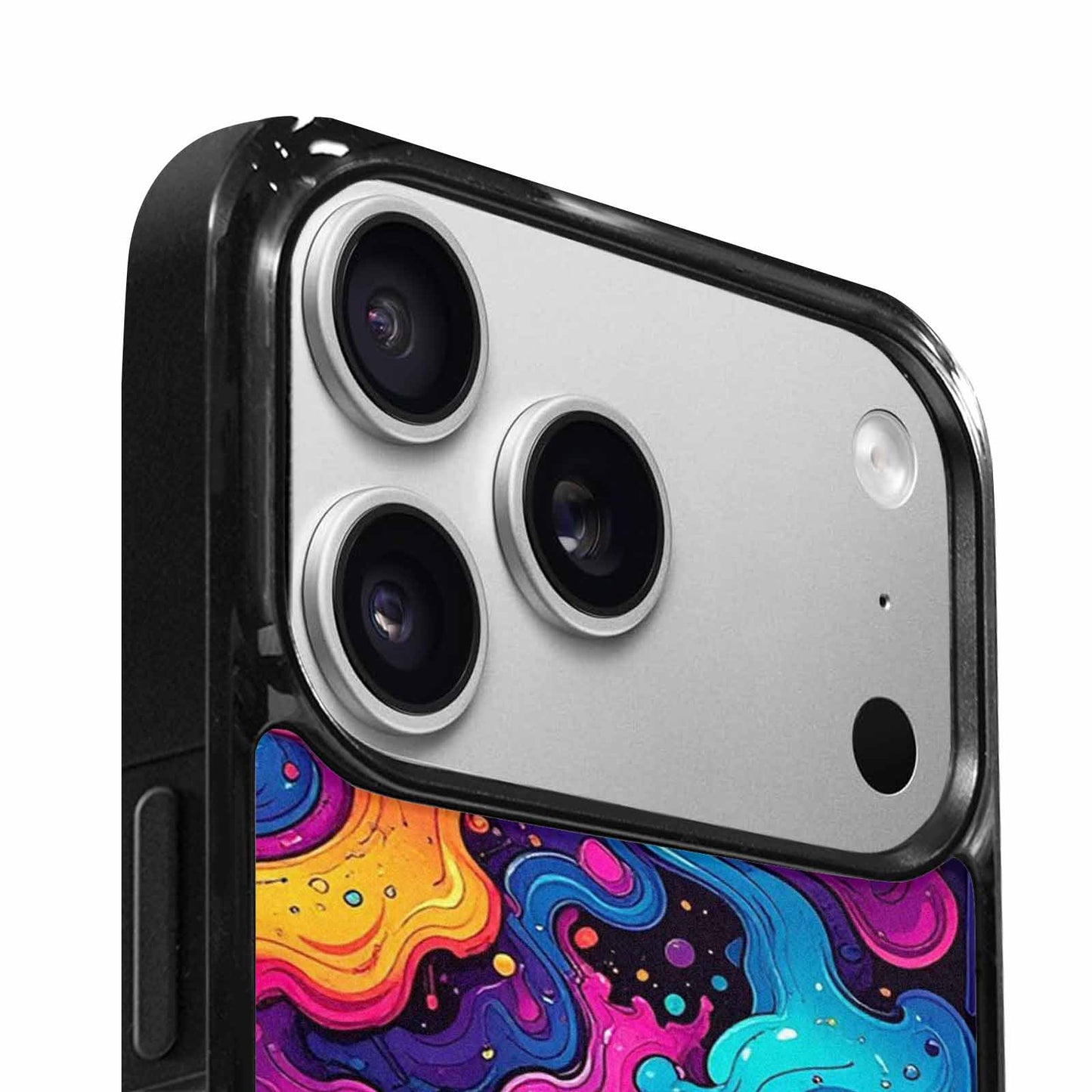 iPhone 17 Pro Max Case — Neon Drip Galaxy Space, Original Design Phone Case