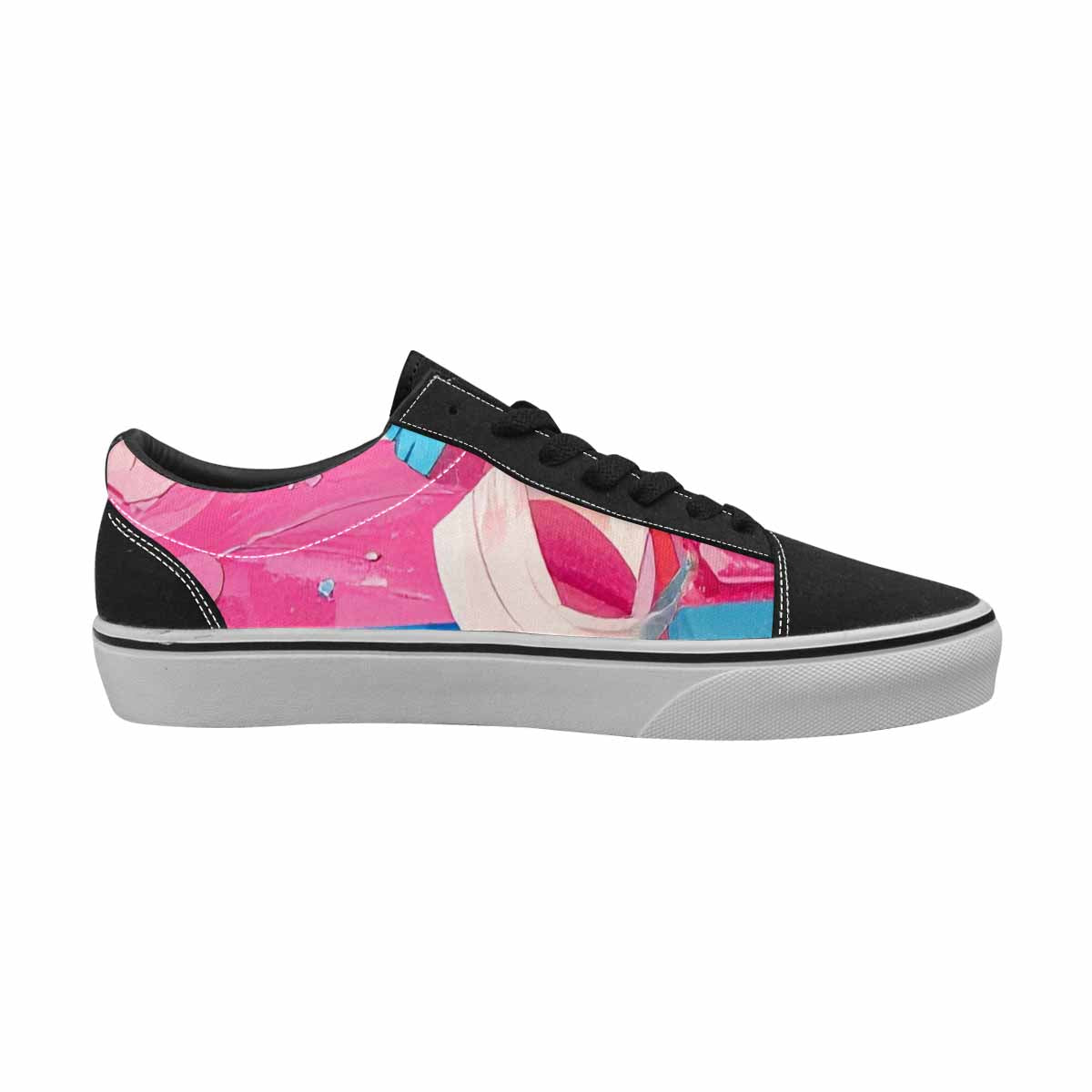 WOMEN'S Transgender Pride Flag Lace-Up Canvas Surreal Shoes