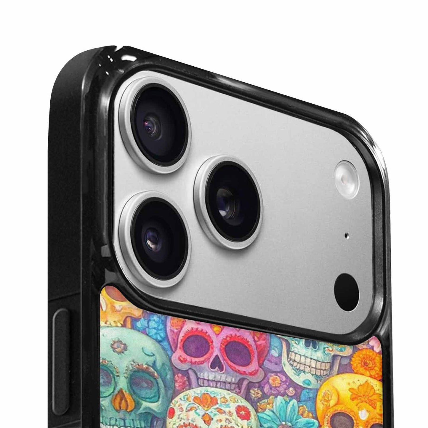 iPhone 17 Pro Max Case — Ornate Candy Color Skull Gothic Skulls, Personalized Phone Case