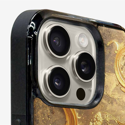 iPhone 16 Pro Max Case — Klimt Gold Leaf Artwork Pattern, Unique Phone Case Design