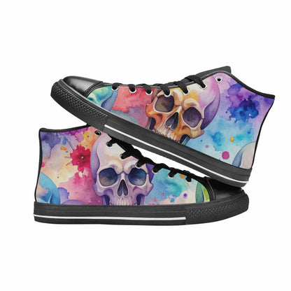 WOMEN'S Kulls - Watercolor High Top Canvas Y2K Shoes
