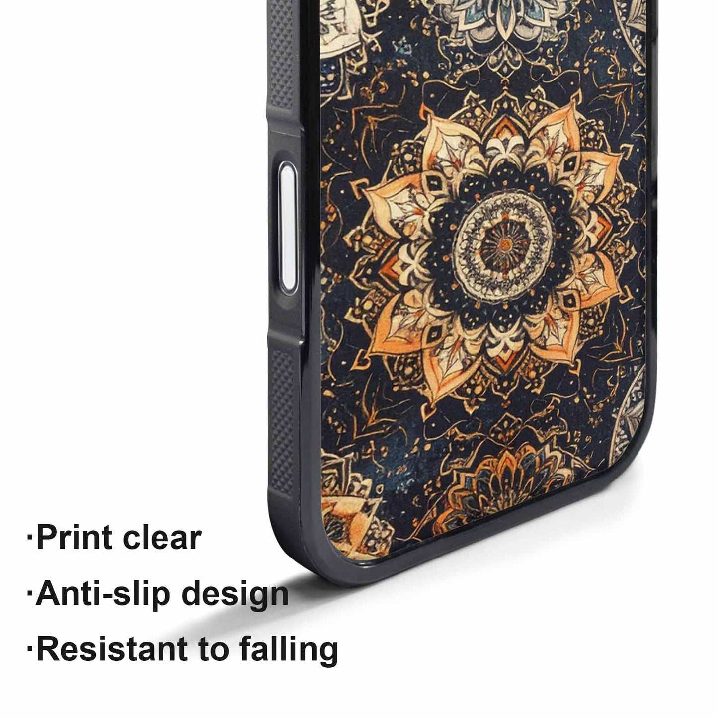 iPhone 17 Pro Case — Small Mandala Pattern Randomly Varying Floral, Customized Protective Case
