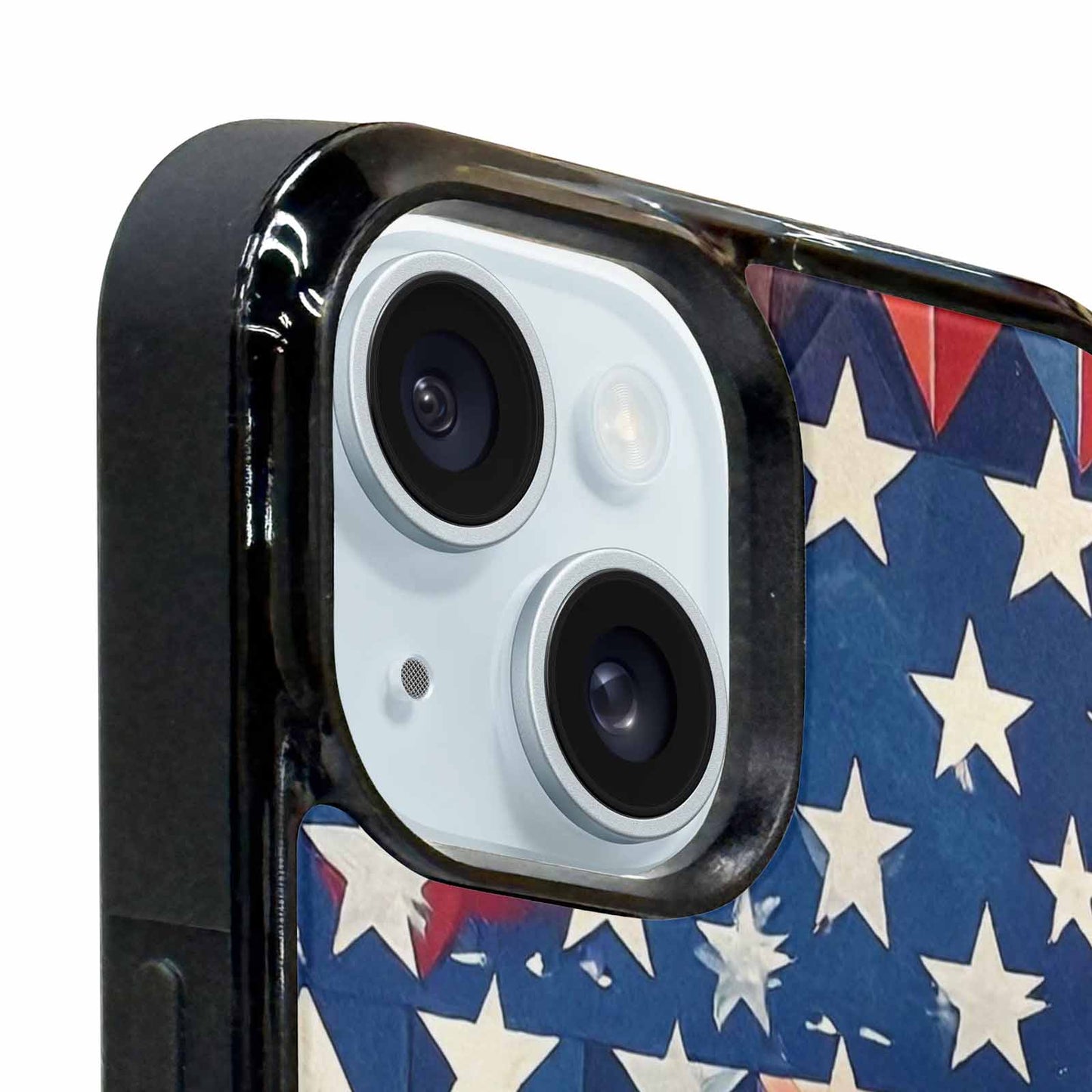 iPhone 15 Plus Case — Small American Flag Stars And Stripes, Original Design Phone Case