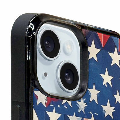 iPhone 15 Plus Case — Small American Flag Stars And Stripes, Original Design Phone Case