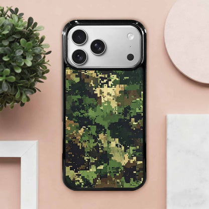 iPhone 17 Pro Max Case — Small Military Camouflage Blotch Camo, Custom Made Phone Cover