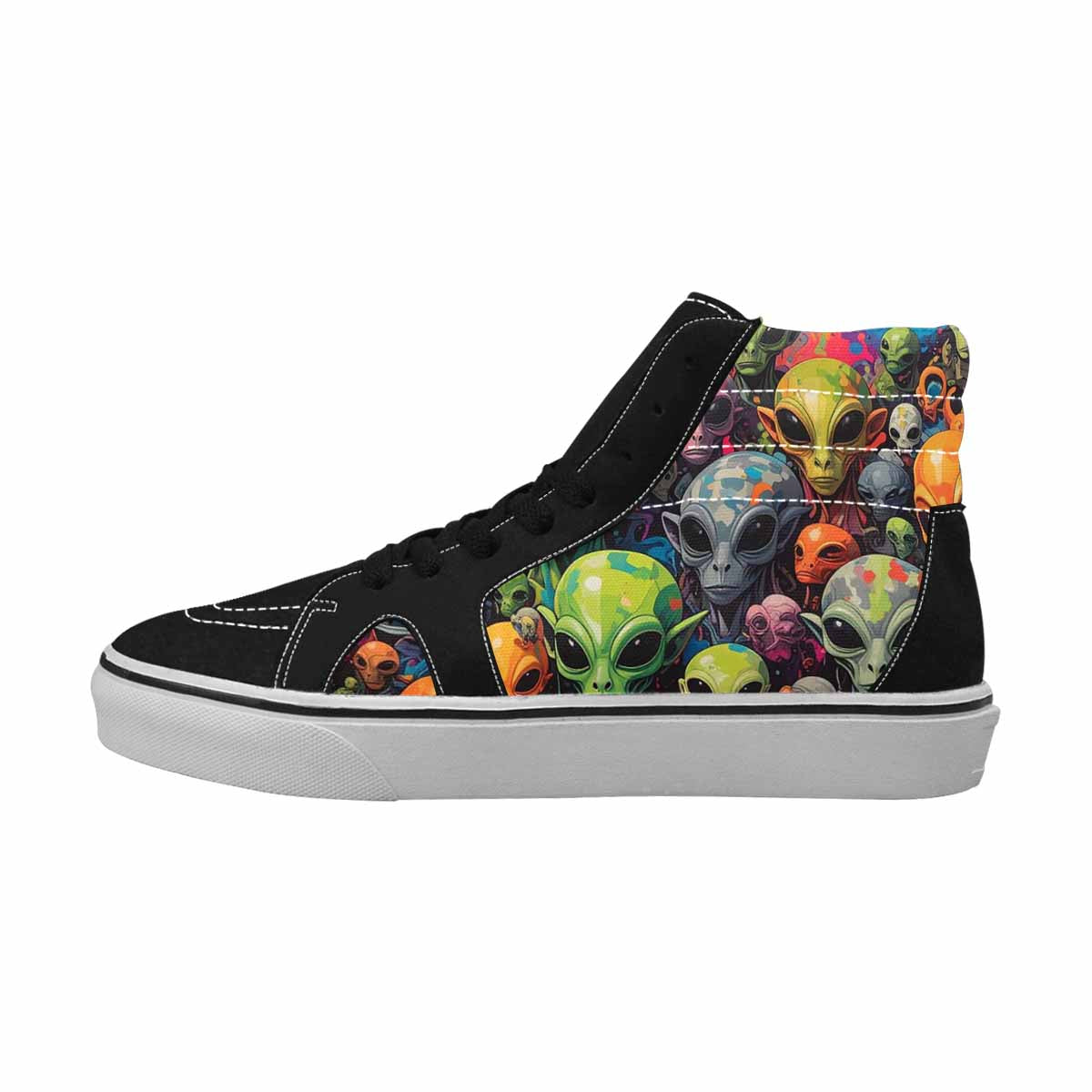 MEN'S Aliens × Camo Aliens High Top Canvas Grunge Shoes