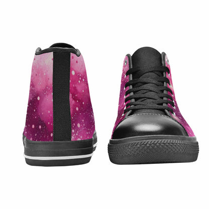 MEN'S Galaxy Art - High Top Canvas Cottagecore Shoes