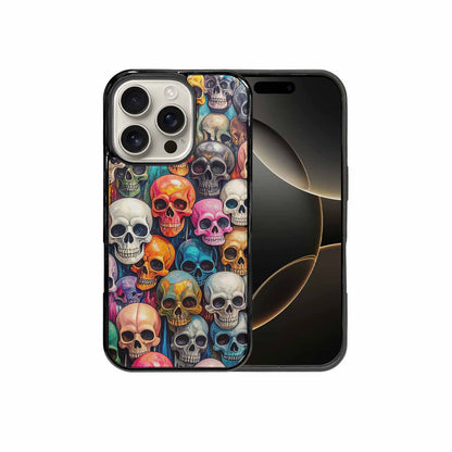 iPhone 16 Pro Case — Skulls Marbleskulls Pattern Ctw, Personalized Phone Case