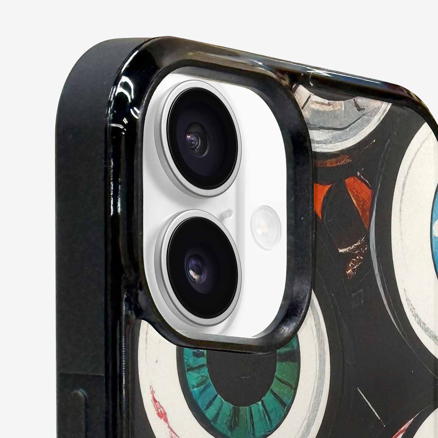 iPhone 16 Plus Case — Googly Cartoon Eyeballs, Custom Printed Phone Case