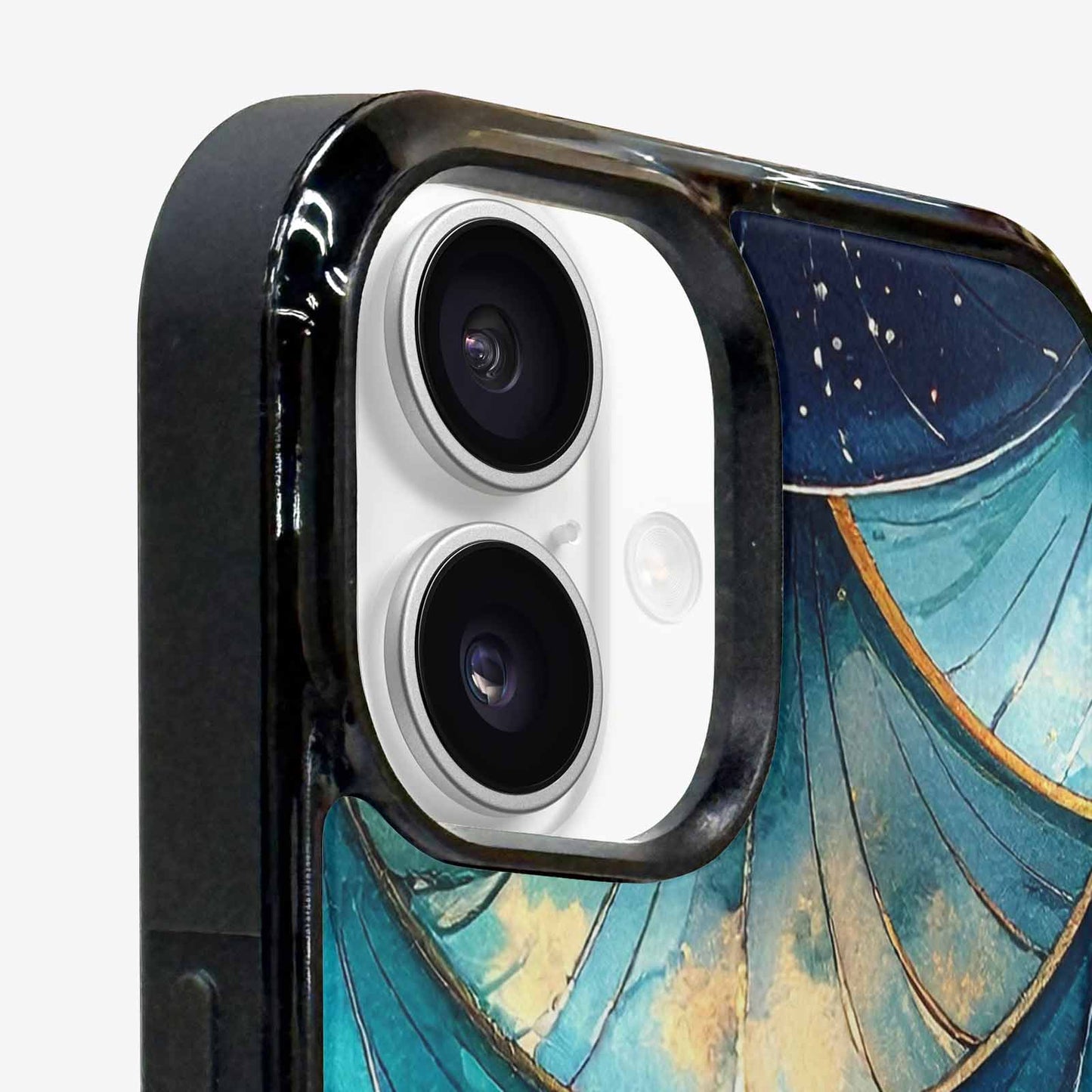 iPhone 16 Plus Case — Mermaid Scale Art Pattern, Original Design Phone Case