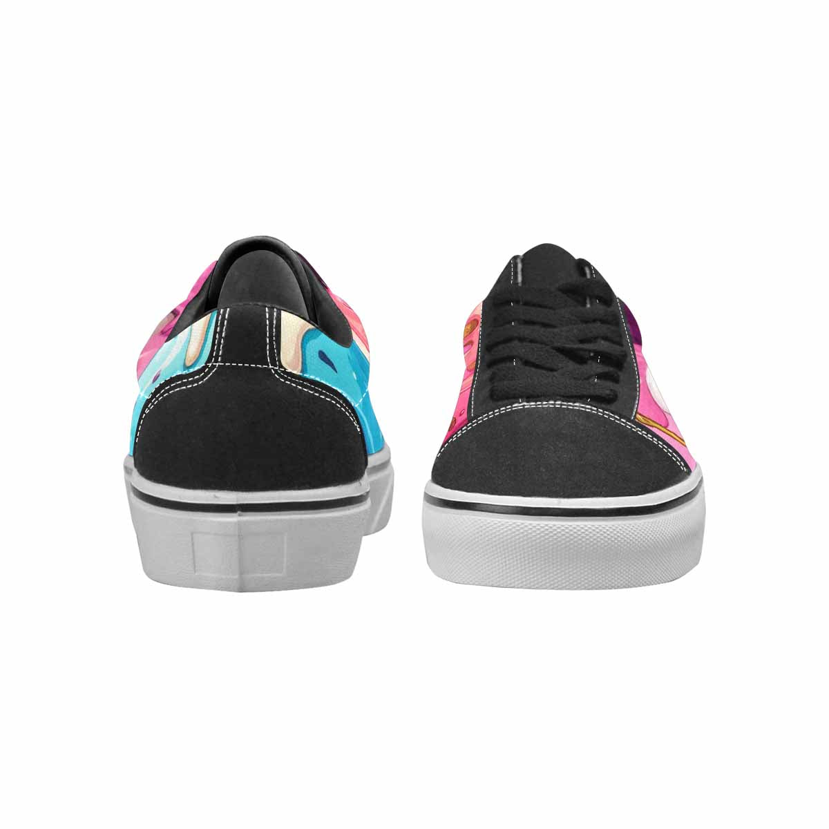 WOMEN'S Melting Icecream Monster Cherry Canvas Lace-Up Dark Academia Sneakers