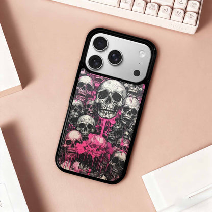 iPhone 17 Pro Case — Black Pink Ink Rainbow From Gothic, Customized Protective Case
