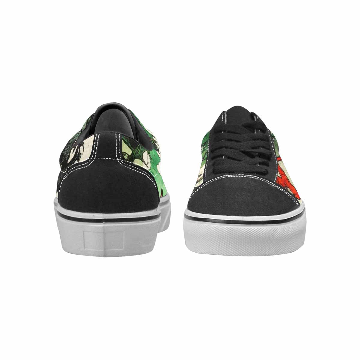 WOMEN'S Dragon Scale Lace-Up Canvas Vivid Custom Sneakers