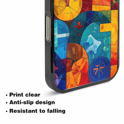 iPhone 15 Pro Max Case — Faith Cross And Faith Icons Pattern, Custom Print Case Cover