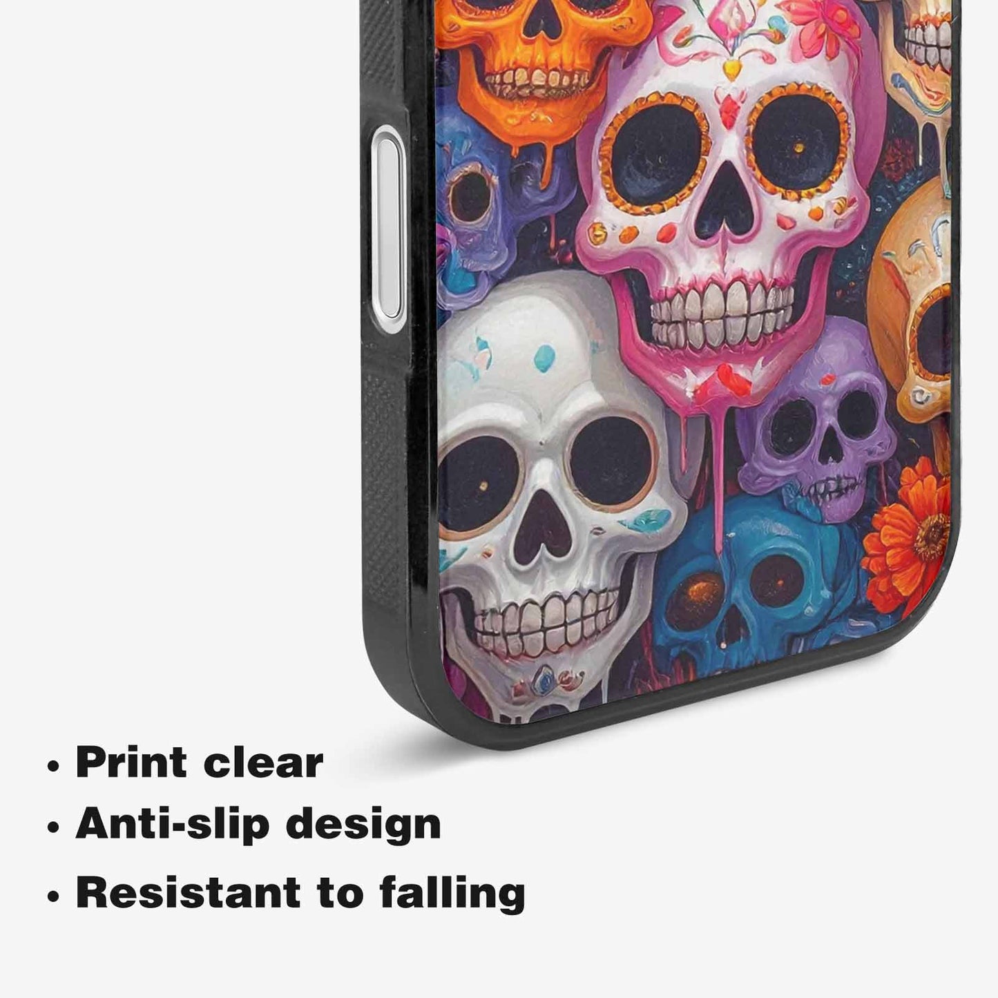 iPhone 16 Case — Sugar Skullsmelting Sugar Skulls 9h5, Custom Made Phone Cover