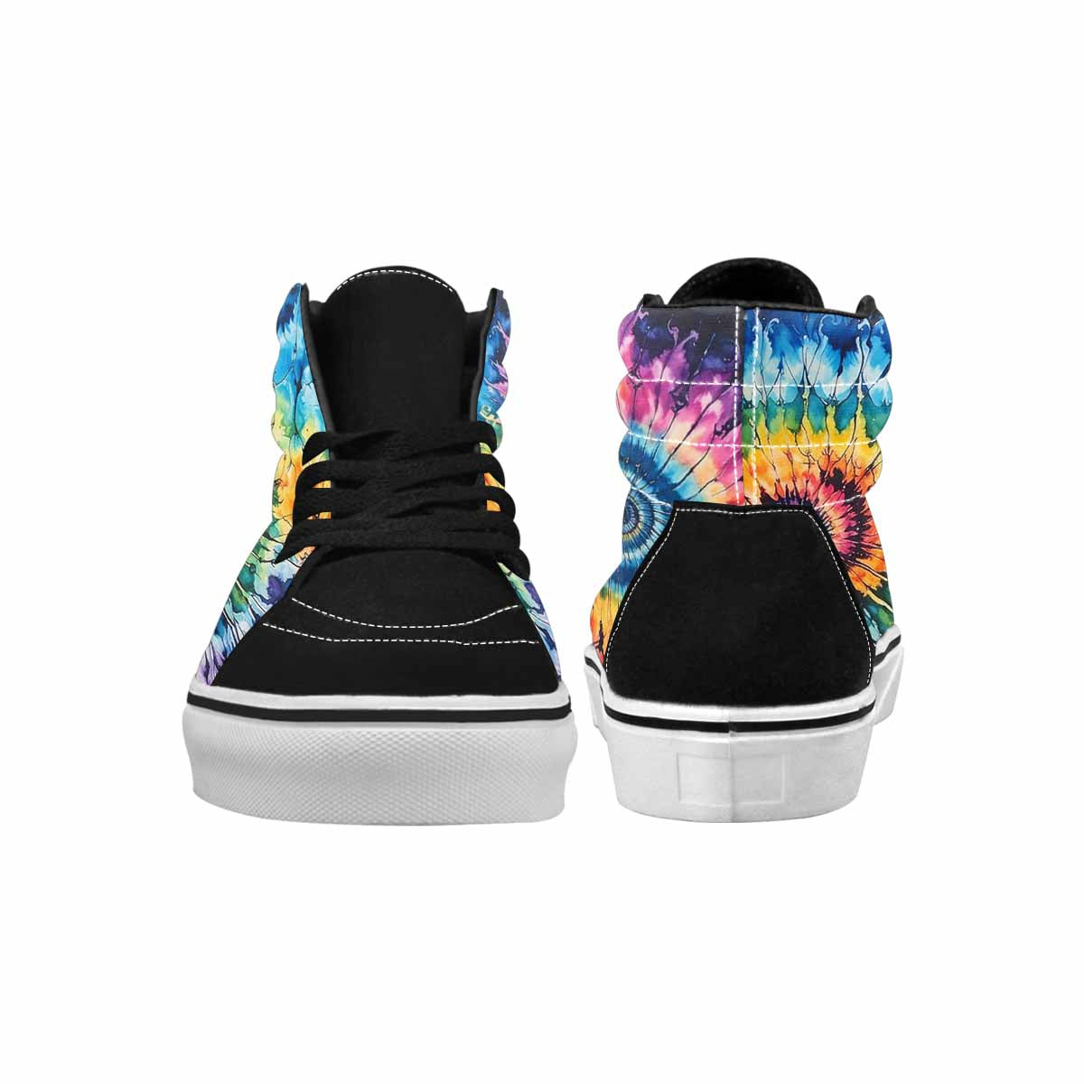 MEN'S Tie High Top Canvas Kaleidoscope Sneakers
