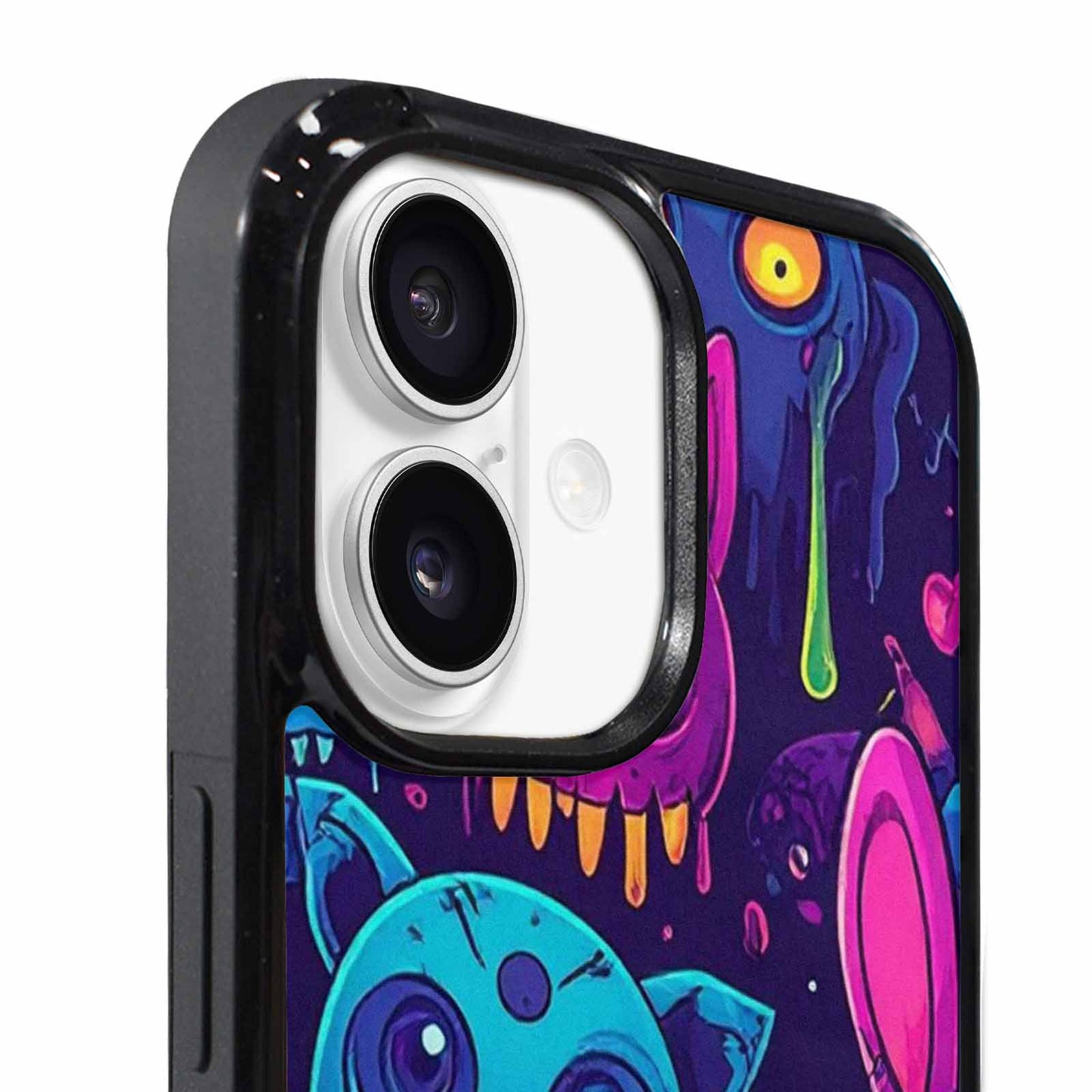 iPhone 17 Case — Mixed Toxic Glow Creature Cartoon Cute, Original Design Phone Case