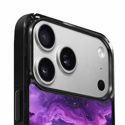 iPhone 17 Pro Case — Purple Color Tones Nebula Texture Galaxy, Custom Phone Case