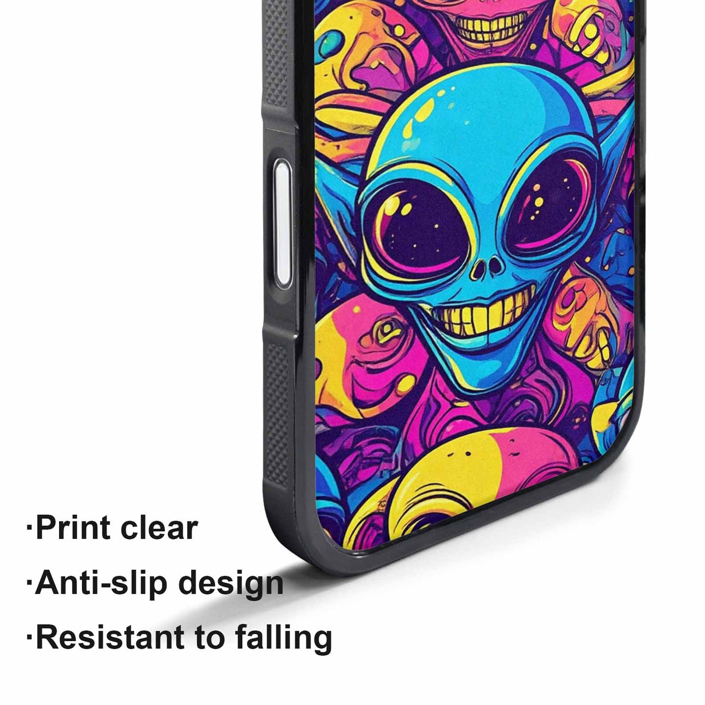 iPhone 17 Pro Max Case — Alien Ufo Cartoon Art Alien Scifi, Unique Phone Case Design