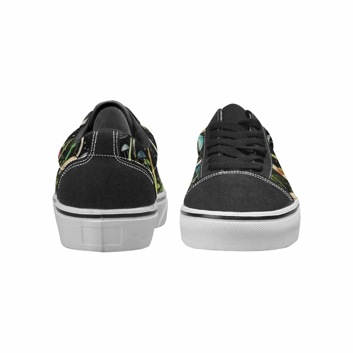 WOMEN'S Rainbow Drip Mushrooms Lace-Up Canvas Grunge Shoes