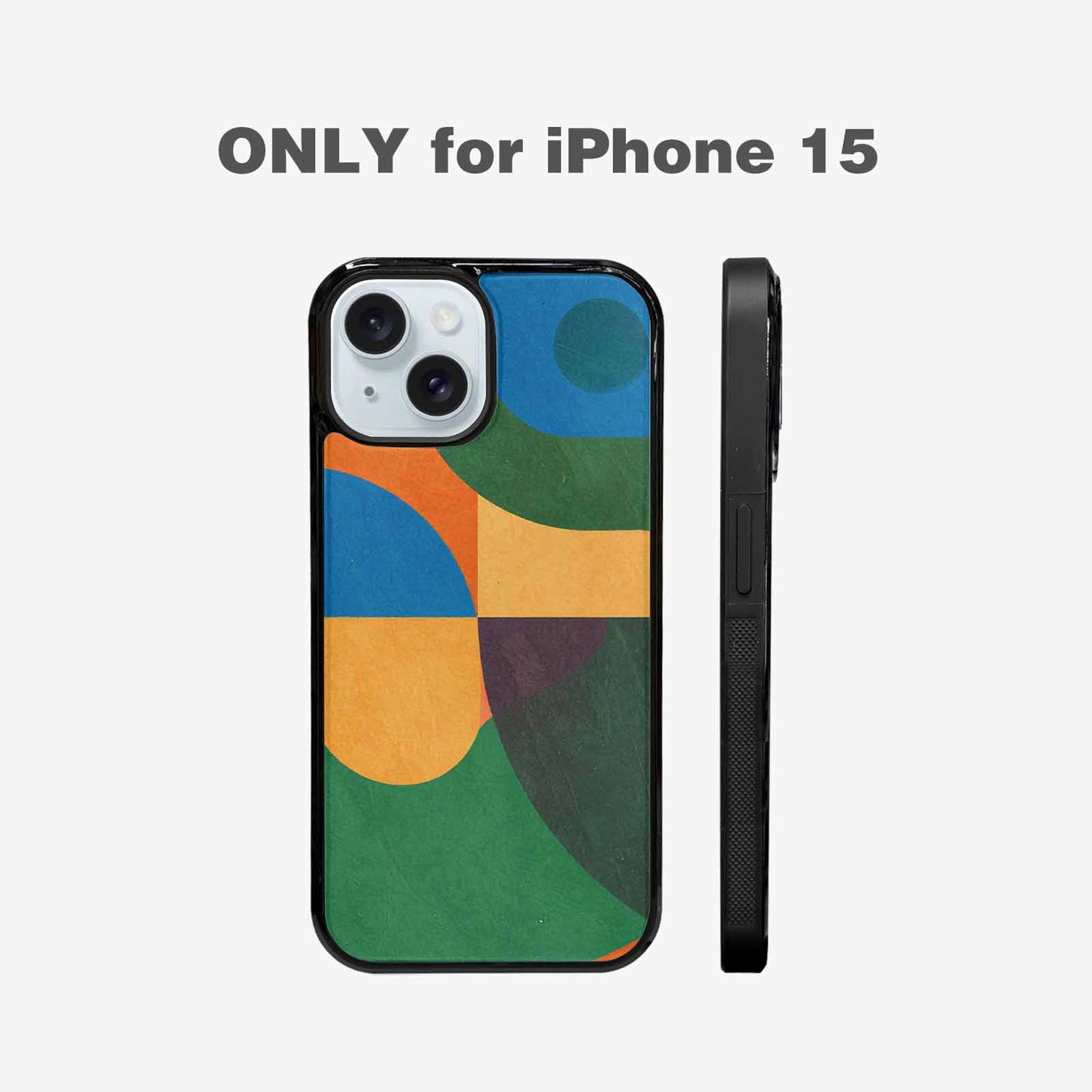 iPhone 15 Case — 1990s Memphis Art Pattern, Custom Print Case Cover