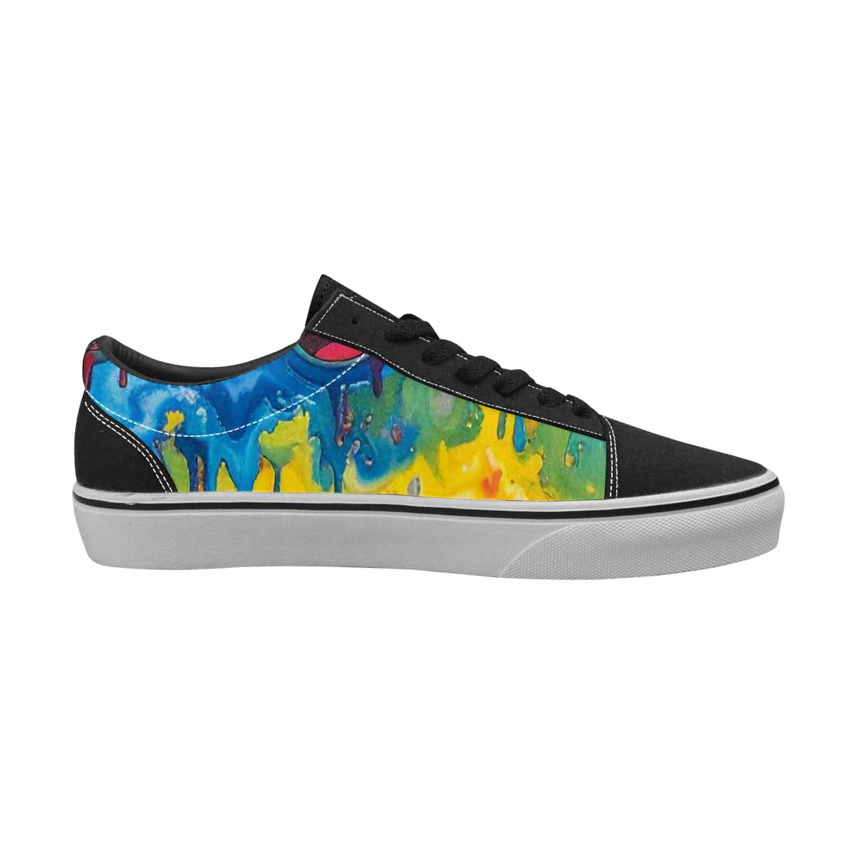 WOMEN'S Smiley Facessmiley Faces  Lace-Up Canvas Surreal Shoes