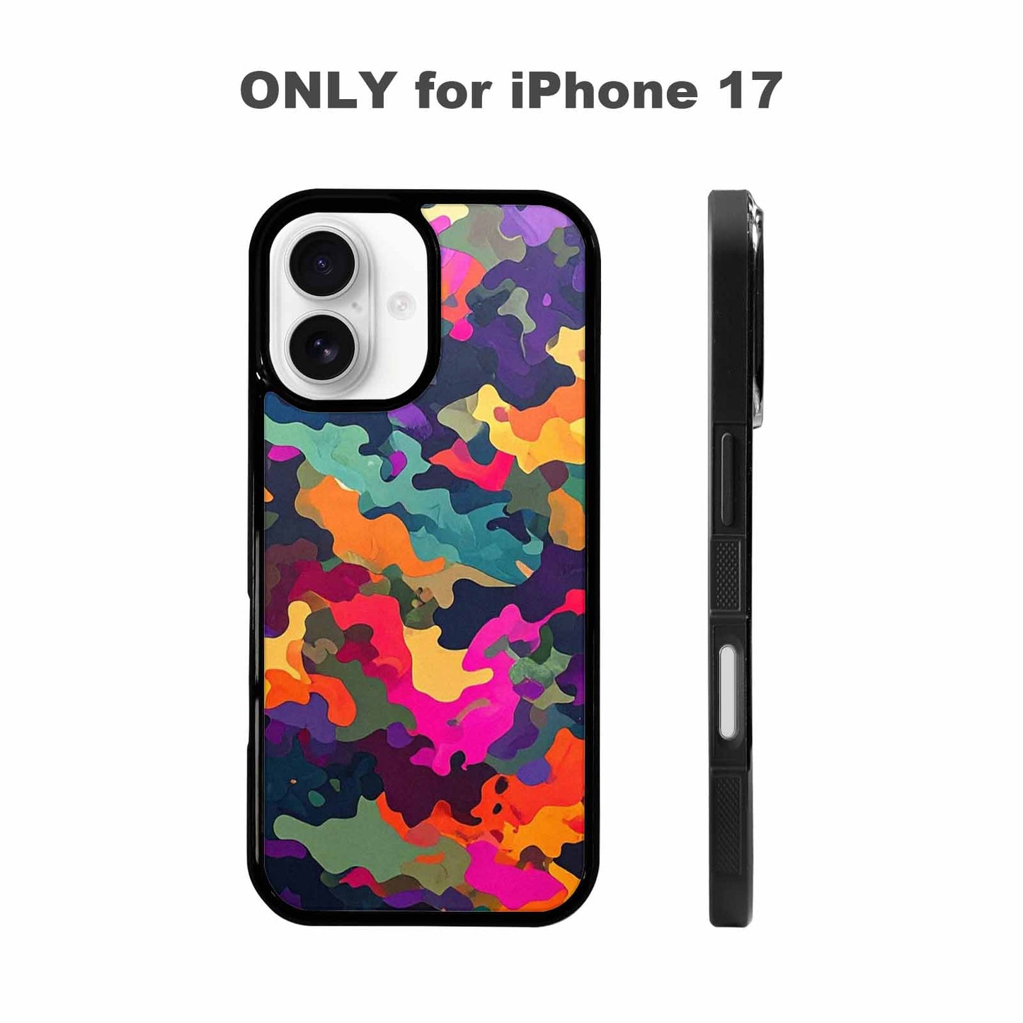 iPhone 17 Case — Small Military Camouflage Blotch Camo, Personalized Phone Case