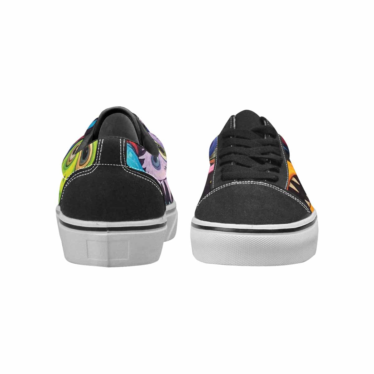 WOMEN'S Multi Lace-Up Canvas Melting Art Sneakers