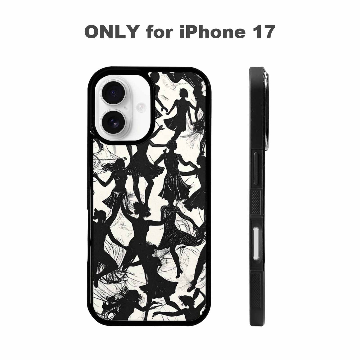 iPhone 17 Case — Bold Dancing Figure Line Original Art, Customized Protective Case