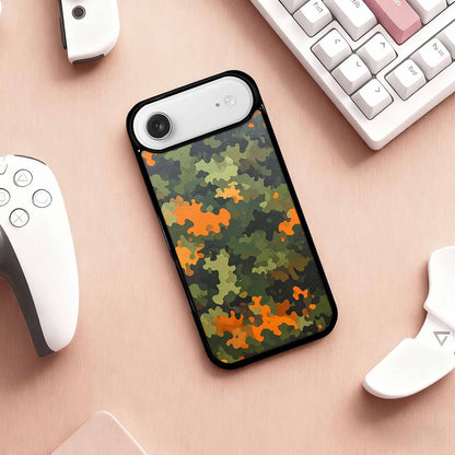 iPhone 17 Air Case — Small Military Camouflage Blotch Pattern Camo, Unique Phone Case Design
