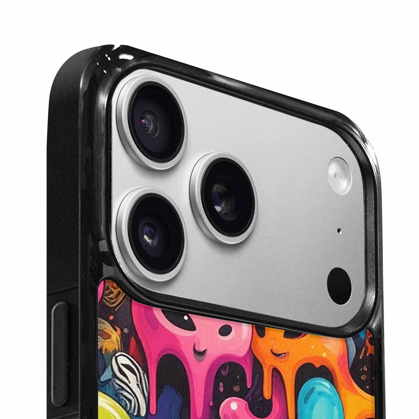 iPhone 17 Pro Max Case — Melting Aliens Pattern Alien Scifi, Custom Phone Case