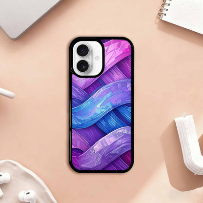 iPhone 17 Case — Bisexual Flag Color Theme Original Art, Custom Print Case Cover