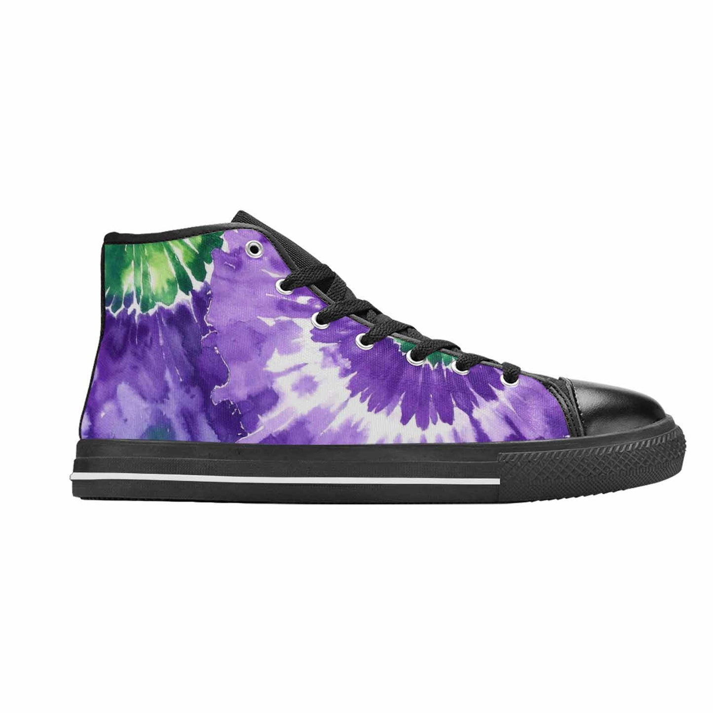MEN'S Tie Dye - High Top Canvas Wallpaper Art Sneakers